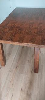 Houten vintage Eettafel, Huis en Inrichting, Tafels | Eettafels, Gebruikt, 100 tot 150 cm, Eikenhout, Landelijk