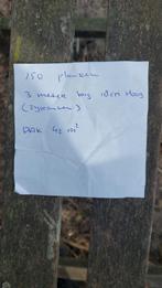 Gezocht grote partij houten planken, Doe-het-zelf en Verbouw, Hout en Planken, Ophalen of Verzenden, 300 cm of meer, Plank, Geïmpregneerd