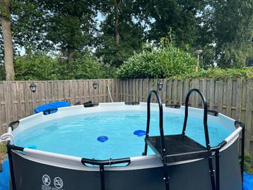 Compleet Zwembad 366x122 Zandfilter Skimmer Trap beschikbaar voor biedingen