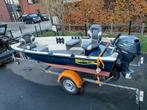 roofvisboot met nieuwe trailer, Watersport en Boten, Vis- en Consoleboten, Ophalen, 10 tot 30 pk, Zo goed als nieuw, 3 tot 6 meter