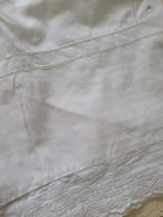 Antiek groot kussensloop met broderie, Huis en Inrichting, Heikant 21 Kaatsheuvel, Eenpersoons, Wit, Overige typen