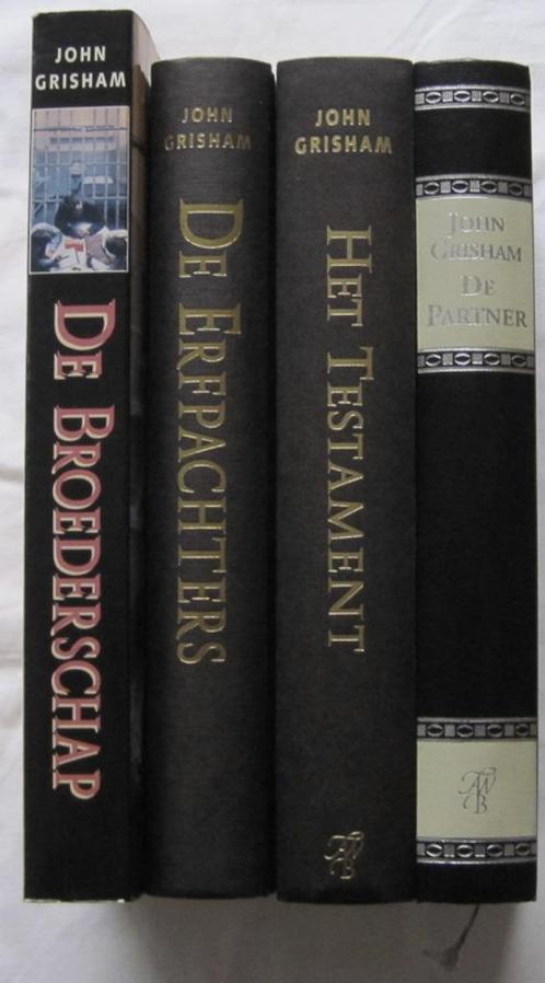 John Grisham: o.a. De partner De broederschap Het testament, Boeken, Thrillers, Gelezen, Amerika, Ophalen