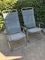 Crespo 2 tuin/ kampeerstoelen lichtgewicht, grijs, Ophalen, Gebruikt, Campingstoel
