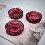 Set van 3 waxinelichthouders, Schaal, Rond, Nieuw, Ophalen of Verzenden