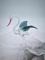 Handgeblazen Glazen Reiger Vogelbeeldje - Decoratief, Ophalen of Verzenden, Dier