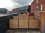Ruim 20 meter Composiet Schutting Eiken - inclusief palen, Kunststof, 1 tot 2 meter, Vlotbrugweg 19a in Almere, Compoziet B.V.