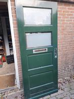 Hardhouten deur, Doe-het-zelf en Verbouw, Deuren en Horren, Ophalen, Gebruikt, 80 tot 100 cm, Buitendeur