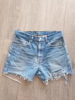 Vintage 90s Levis 505 denim shorts, Blauw, Ophalen of Verzenden, W30 - W32 (confectie 38/40), Levi’s