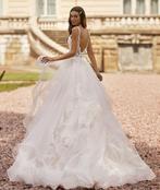 Spectaculaire trouwjurk Shereen €849 34 36 38 40 42 44, Ophalen, Nieuw, Wit, Trouwjurk