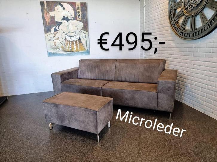 Hoekbanken leder en stof KORTING!!! Voor weg geef prijzen!, Huis en Inrichting, Banken | Bankstellen, Hoekbank, Leer