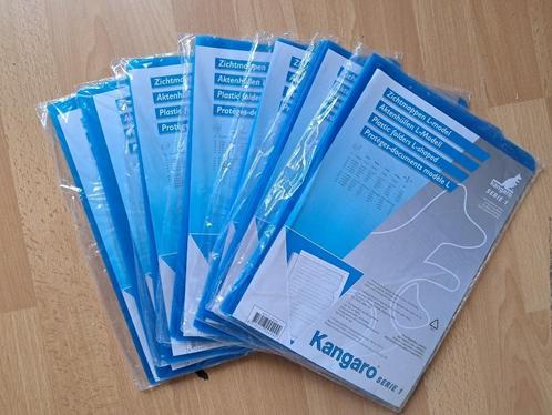 70 transparant blauwe A4 insteekhoezen merk Kangaro, Diversen, Bureau-accessoires, Nieuw, Ophalen of Verzenden