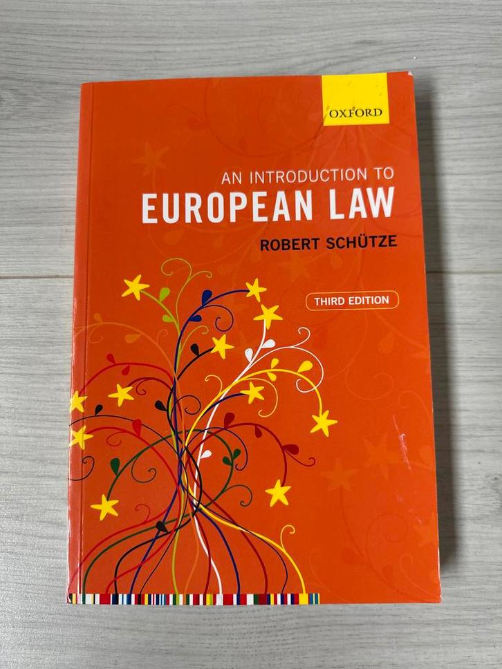 Inleiding tot Europees Recht - Robert Schütze HBO RECHTEN, Boeken, Studieboeken en Cursussen, Zo goed als nieuw, WO, Gamma, Ophalen of Verzenden