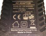 Cenwell CW1502000EU 15V 2A 30W AC Adapter Oplader 2.1x5.5 1A, Ophalen of Verzenden, Nieuw