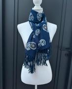 Marineblauw Paisley grote sjaal, Kleding | Dames, Ophalen of Verzenden, Zo goed als nieuw, Maat 46/48 (XL) of groter, Sjaal