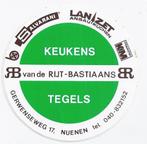 So182 sticker keukens b van de rijt bastiaans nuenen, Verzenden, Zo goed als nieuw