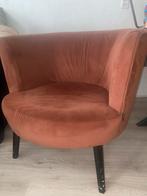 Riverdale Fauteuil - Bruin/Oranje, Huis en Inrichting, Fauteuils, Gebruikt, Minder dan 75 cm, Ophalen of Verzenden, Stof