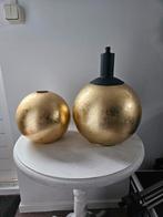 7 stuks losse glazen lampenkap goud met fitting E27, Huis en Inrichting, Ophalen of Verzenden, Nieuw, Minder dan 50 cm