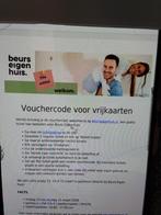 2 vouchers Beurs Eigen Huis 13 tm 15 maart Jaarbeurs Utrecht, Twee personen, Maart, Meerdaags