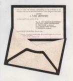 Bedankkaart Valkenburg Broekhem Van Grinsven Klinkenberg, Ophalen of Verzenden, Rouwkaart