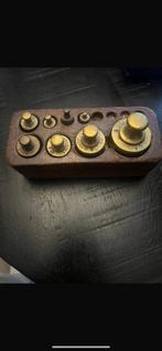 Antieke koperen gewichten voor op een weegschaal of balans, Antiek en Kunst, Antiek | Koper en Brons, Ophalen of Verzenden