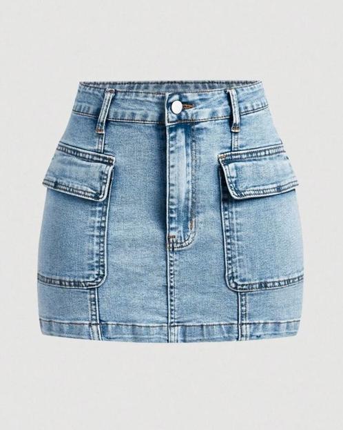 Mini spijkerrok Alexia ** NIEUW**, Kleding | Dames, Grote Maten, Nieuw, Rok, Blauw, Verzenden
