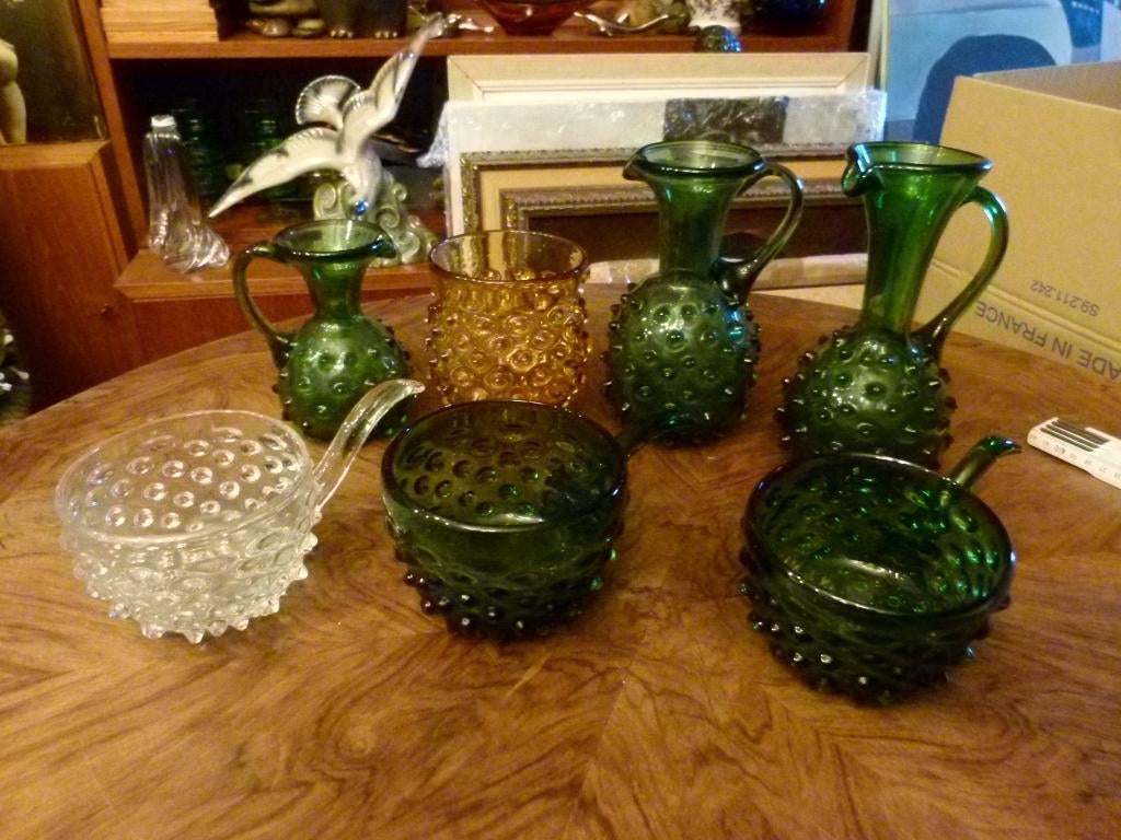 vintage Murano Empoli noppen - glas mid-century, Ophalen