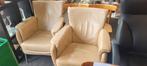 2 nette leren fauteuils, Ophalen, Ceintuurbaan Noord 112-b Roden, Gebruikt, Eenpersoons