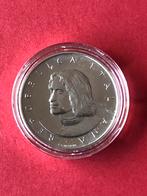 Italie 500 lire 1992 Unc 0,835 zilver 15.00 grams, Ophalen of Verzenden, Italië, Zilver