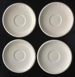 Wedgwood Edme Plain 4 (genummerde) schotels, Gebruikt, Ophalen of Verzenden, Wedgwood, Kop(pen) en/of Schotel(s)