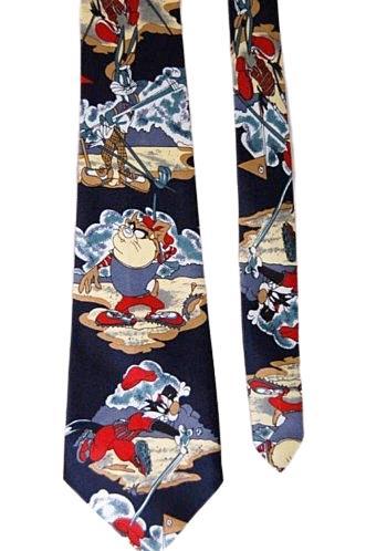 Nieuwe zijden Looney Tunes TAZZ stropdas, Kleding | Heren, Stropdassen, Nieuw, Met patroon, Overige kleuren, Verzenden