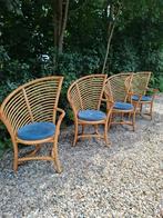 Vintage design stoelen Flechtatelier Schütz midcentury boho, Ophalen of Verzenden, Gebruikt
