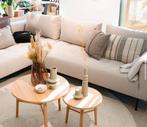 Bank Bodilson Square - Zandbeige, Huis en Inrichting, Banken | Bankstellen, Ophalen, 250 tot 300 cm, Hoekbank, 75 tot 100 cm