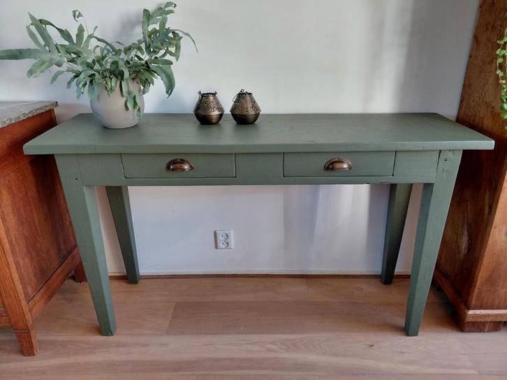 Mooie sidetable, Huis en Inrichting, Tafels | Sidetables, Zo goed als nieuw, 25 tot 50 cm, 100 tot 150 cm, Rechthoekig, Ophalen