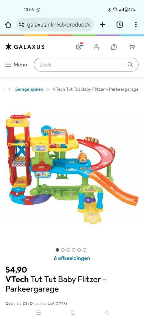 VTech Toet Toet Auto's parkeergarage EN stuntpark, Kinderen en Baby's, Speelgoed | Vtech, Gebruikt, 2 tot 4 jaar, Ophalen