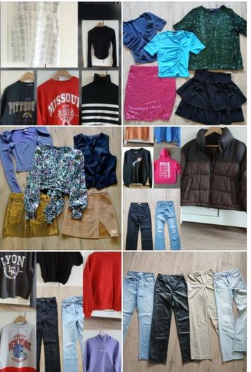 Pakket sweaters jeans jassen Zara Bershka Sting H&M 34 / 36 beschikbaar voor biedingen