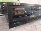 Philips FC880 cassettedeck, Ophalen of Verzenden, Dubbel, Philips, Auto-reverse