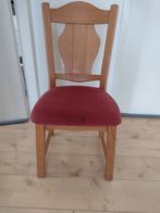 GRATIS 4 blank eiken eetkamerstoelen, Ophalen, Gebruikt, Bruin, Vier