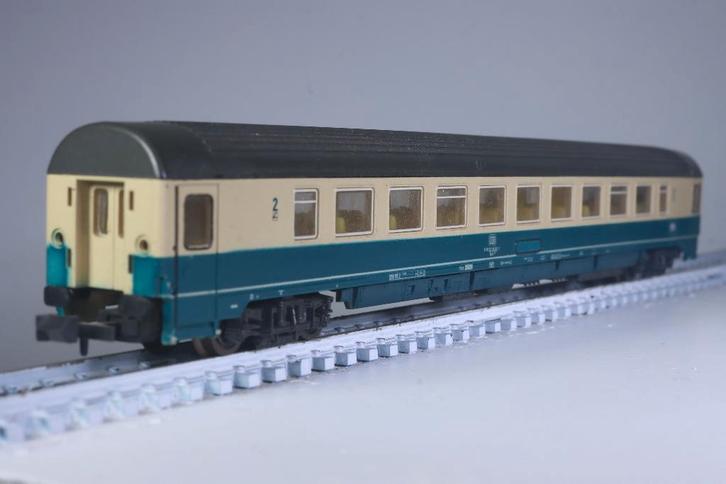 IC-rijtuig 2e kl type Bpmz 291, beige/blauw, DB, Hobby en Vrije tijd, Modeltreinen | N-Spoor, Gebruikt, Wagon, Gelijkstroom, Roco