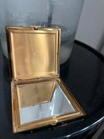 Goudkleurige poederdoos jaren 60 .Mercedes Benz, Ophalen of Verzenden