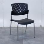 Kantinestoel zwart, Huis en Inrichting, Stoelen, Ophalen, Kunststof, Gebruikt, Zwart