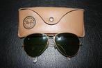 Vintage goudkleurige Ray-Ban Aviator 62mm, Ray-Ban, Gebruikt, Ophalen of Verzenden, Zonnebril