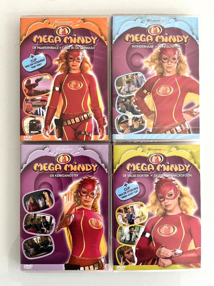 Mega Mindy - 4 dvd's, Cd's en Dvd's, Dvd's | Kinderen en Jeugd, Zo goed als nieuw, Alle leeftijden, Ophalen of Verzenden
