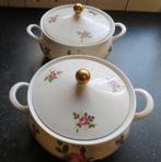 2 Porceleinen  Opdek schalen met deksel Bavaria Annabet zgan, Ophalen of Verzenden, Overige stijlen, Porselein, Schaal of Schalen