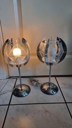 Globo Paul secon Vintage Tafellampen Set -  Design, Gebruikt, Vintage, Ophalen of Verzenden, Metaal