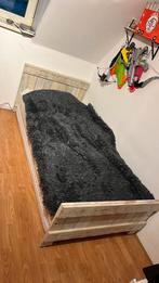 Sloophouten Eenpersoonsbed 90x200, Huis en Inrichting, Slaapkamer | Bedden, Ophalen, Gebruikt, 90 cm, 200 cm