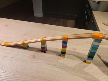 Brug elementen houten treinbaan (Duplo, Ikea, Brio, Lidl, ) beschikbaar voor biedingen