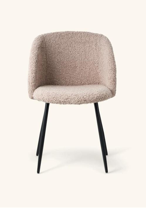 STOELEN MET TEDDYSTOF - Zo goed als nieuw, Huis en Inrichting, Stoelen, Zo goed als nieuw, Vier, Hout, Stof, Overige materialen