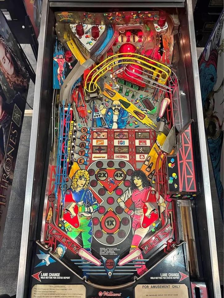 Flipperkast rollergames, Verzamelen, Automaten | Flipperkasten, Zo goed als nieuw, Dot-matrix, Flipperkast, Williams, Ophalen of Verzenden