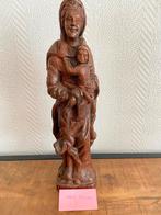 Houten Mariabeeld met kind, Antiek en Kunst, Ophalen of Verzenden