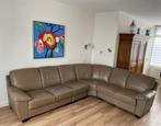 Leren hoekbank – in goede staat – flexibel op te stellen, Ophalen, Gebruikt, Leer